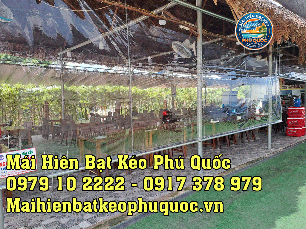 Mái bạt thả trong suốt Phú Quốc
