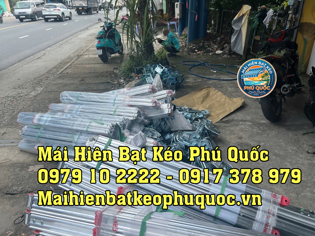 Phụ kiện mái hiên di động Phú Quốc Phụ kiện mái hiên di động Phú Quốc